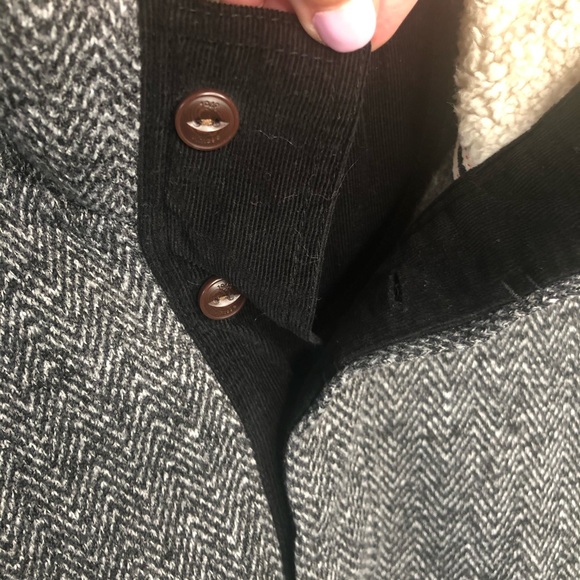 Weatherproof Vintage Mens Pullover Sweater Sherpa Stand Up Collar Elbow XL - Picture 4 of 8